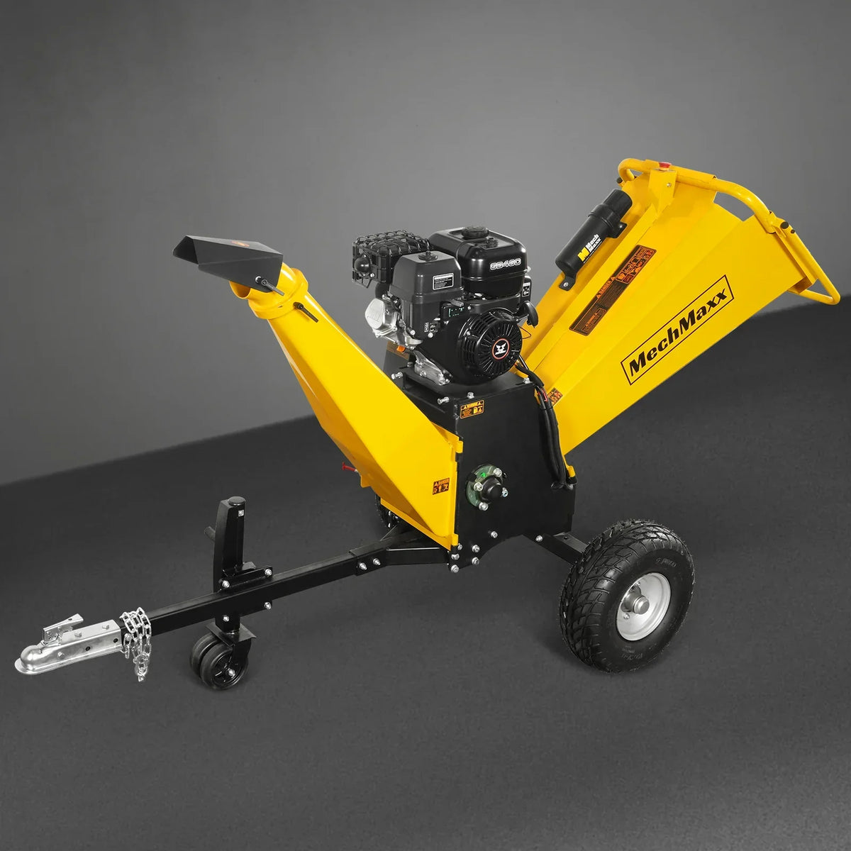 6 inch E-start ZONSEN 459cc 15hp Gasoline Engine Powered Drum Wood Chipper, P4206