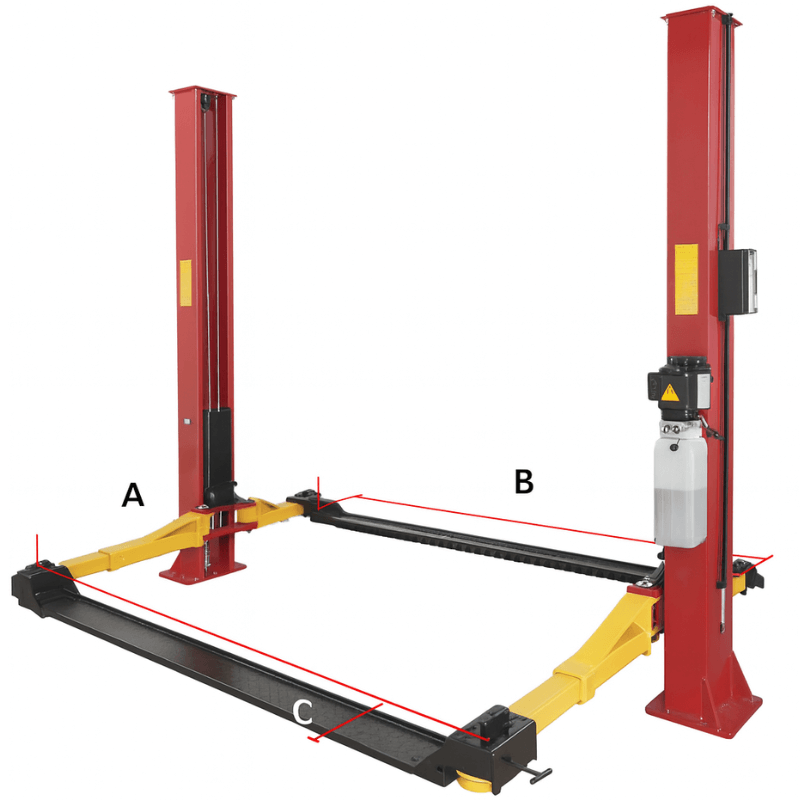 Amgo OH-9, 9000 lb 2 Post Car Lift