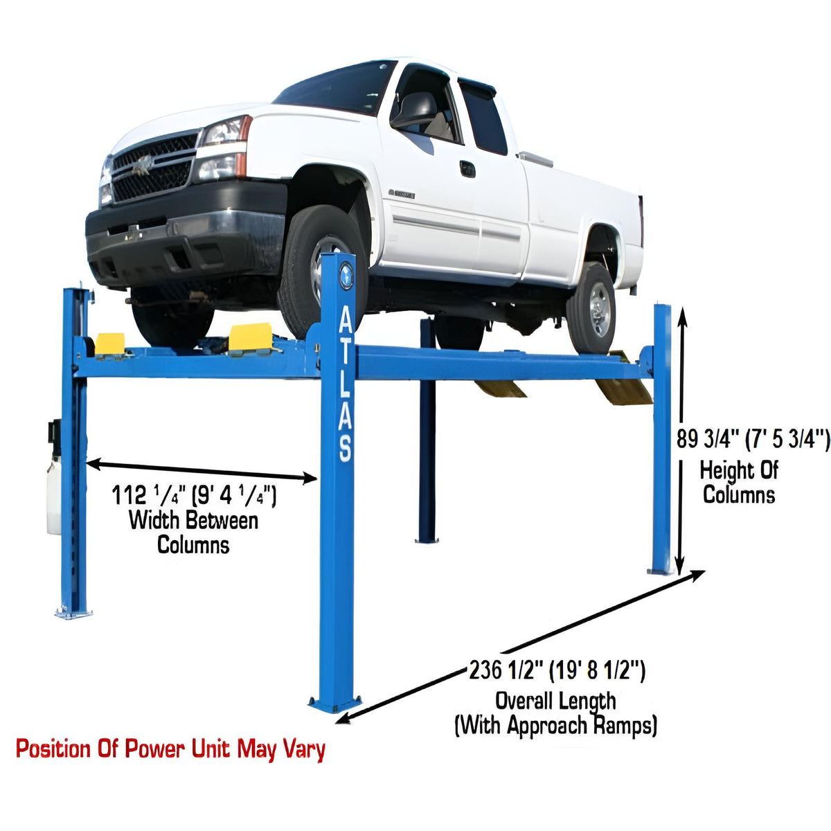 Atlas 412 Lift 12,000 lb + (2) RJ6 Jacks Combo