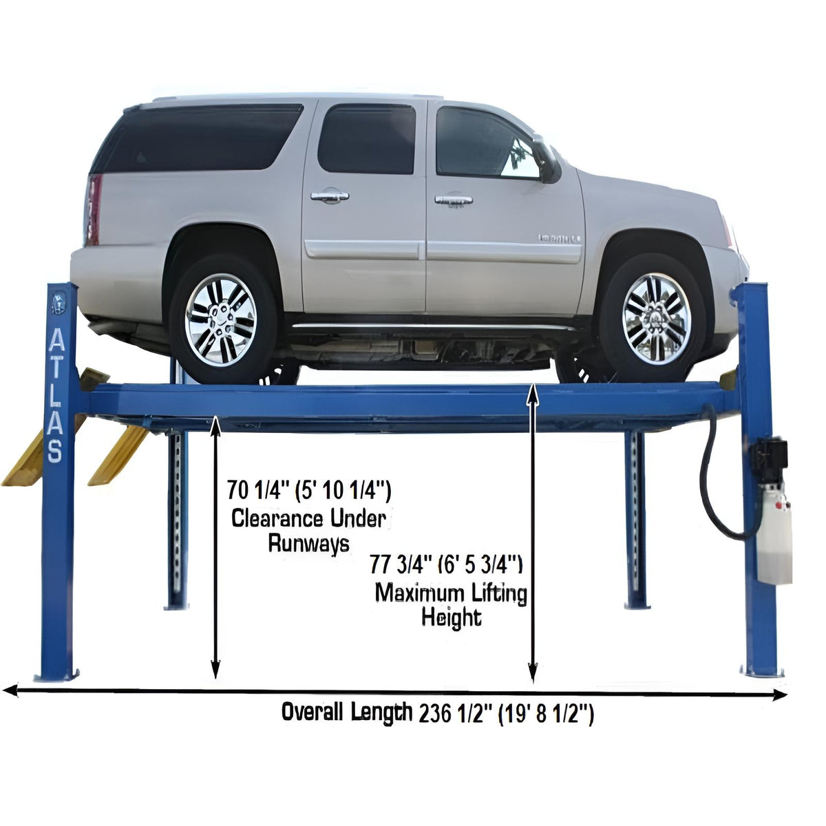 Atlas 412 Lift 12,000 lb + (2) RJ6 Jacks Combo
