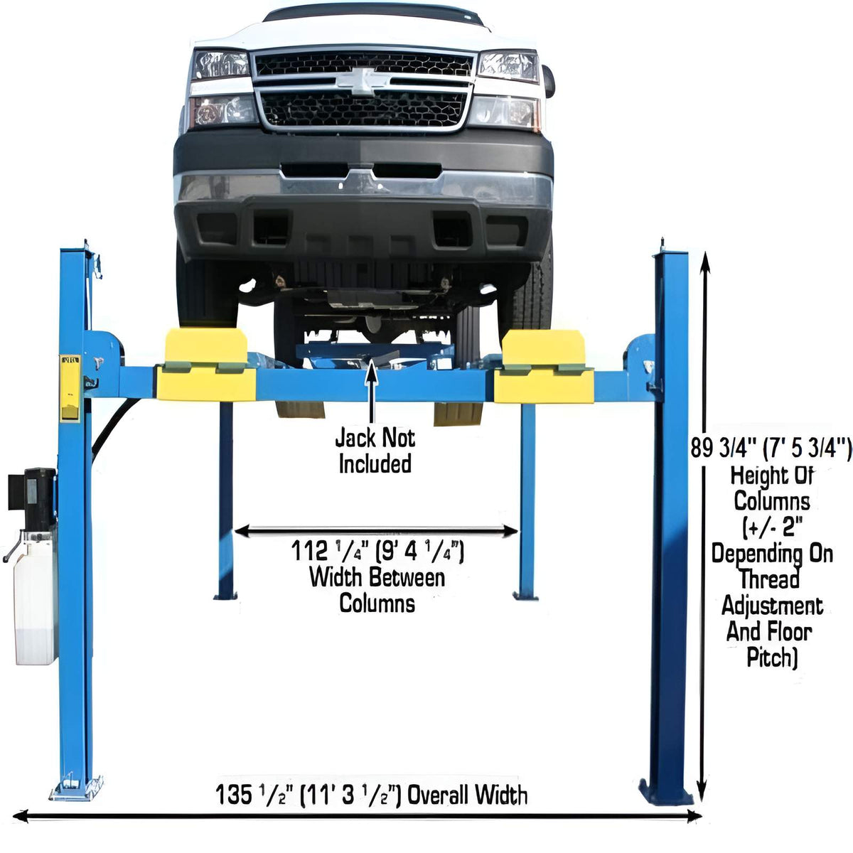 Atlas 412 Lift 12,000 lb + (2) RJ6 Jacks Combo