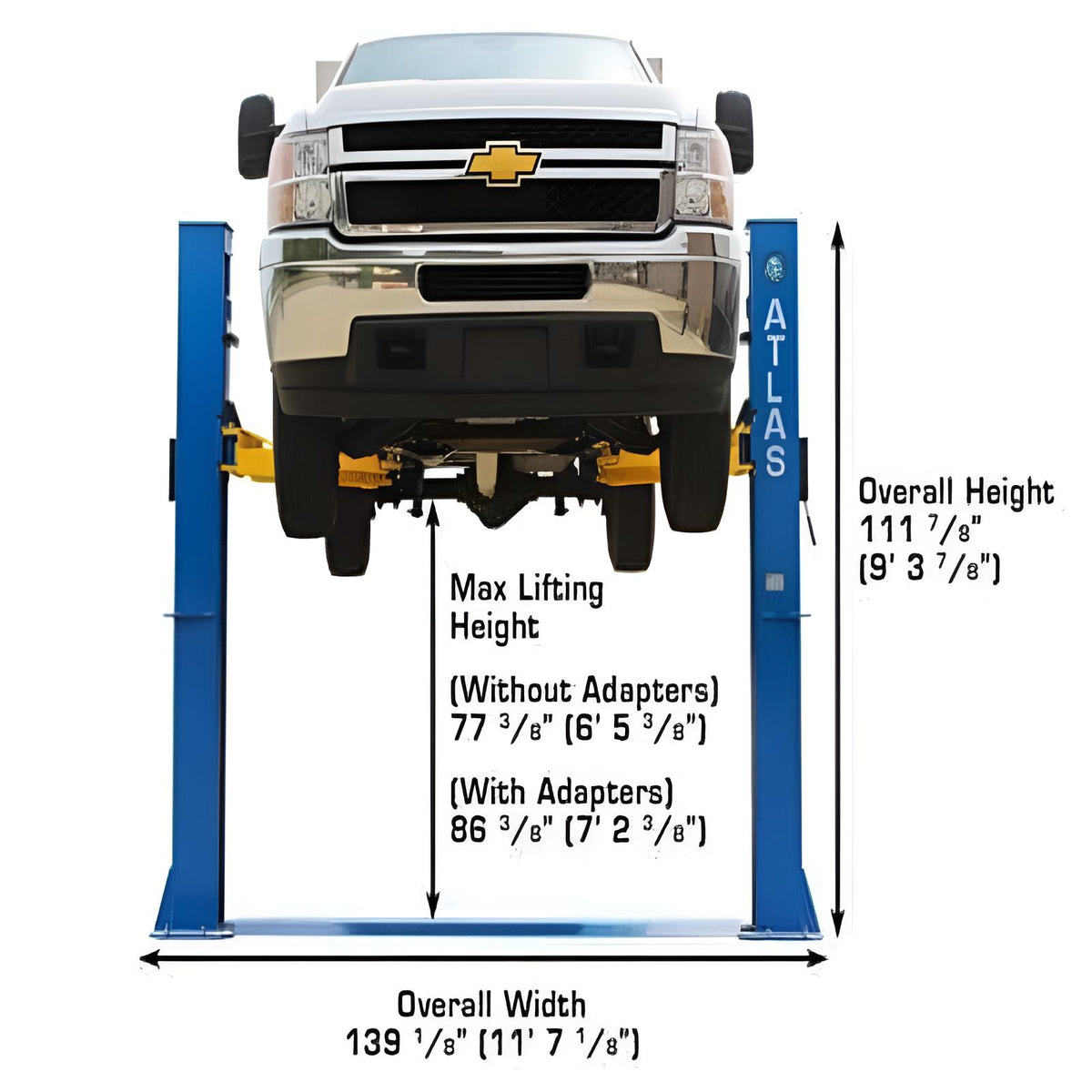 Atlas BP10000 10,000 lb 2 Post Lift - Low Ceiling