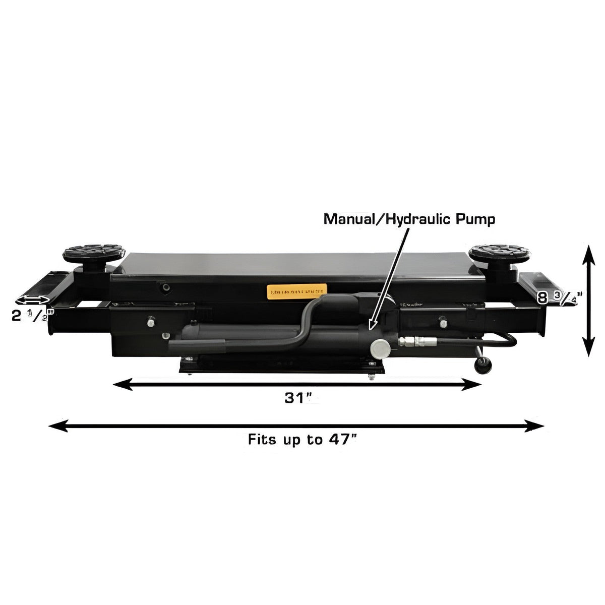 Atlas PRO8000EXT-L 4 Post Lift + (2) RJ35 Sliding Jacks Combo Caster kit included