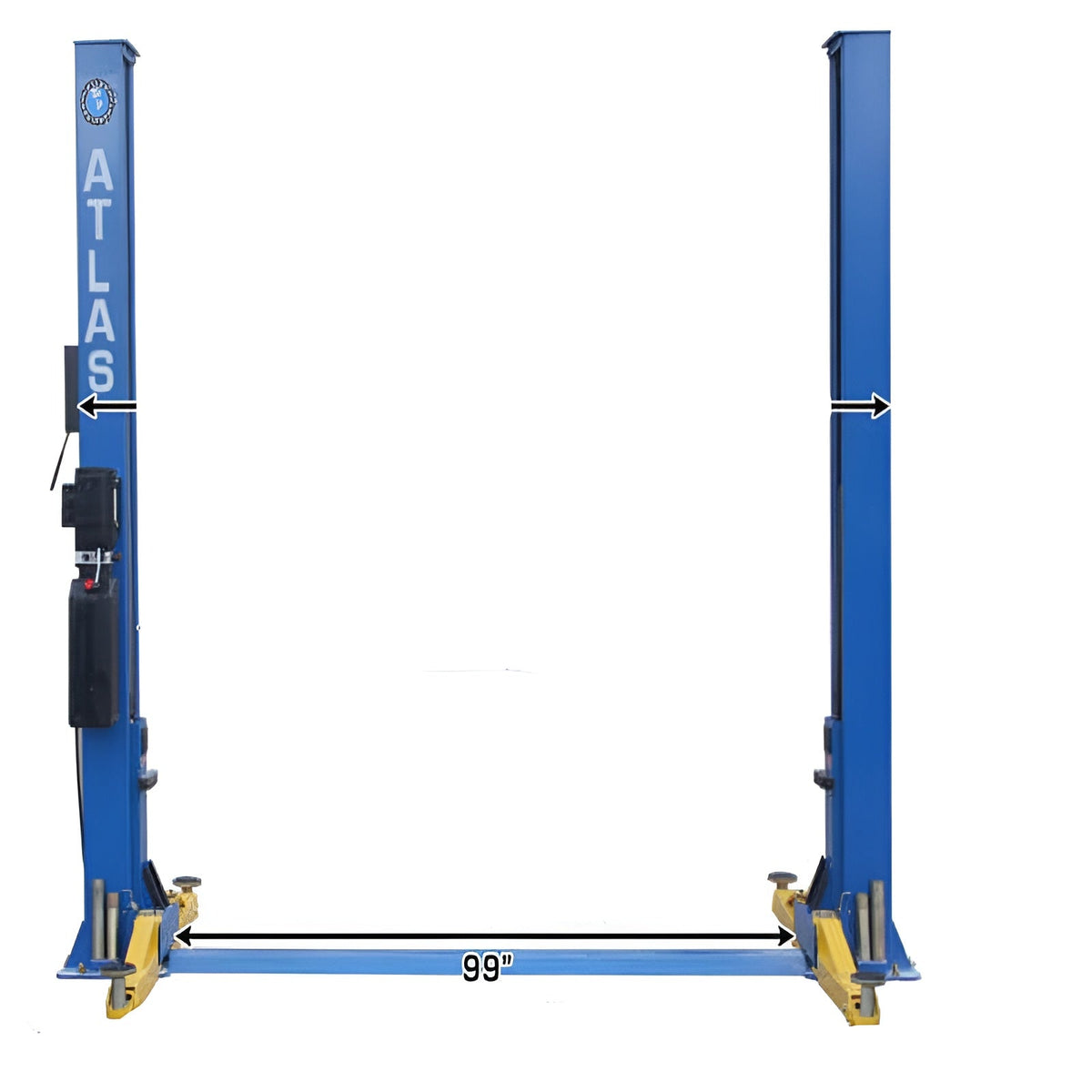 Atlas BP8000, 8,000 lb 2 Post Lift - Low Ceiling
