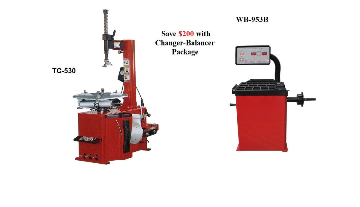Commercial Tire Changer/Wheel Balancer Combo CK-TC530/WB953-B