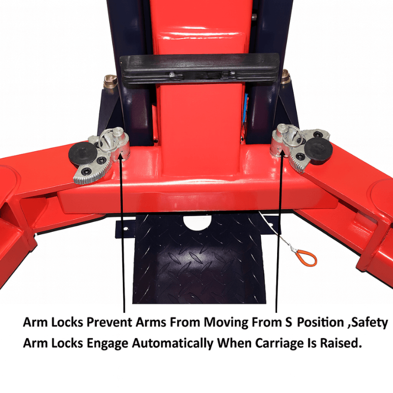 Eagle EAG-9F 9,000 Lbs 2-Post Lift – Floor Plate Asymmetric Arms