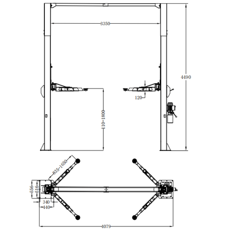 Katool KT-M150D 15,000 lbs 2 Post Lift