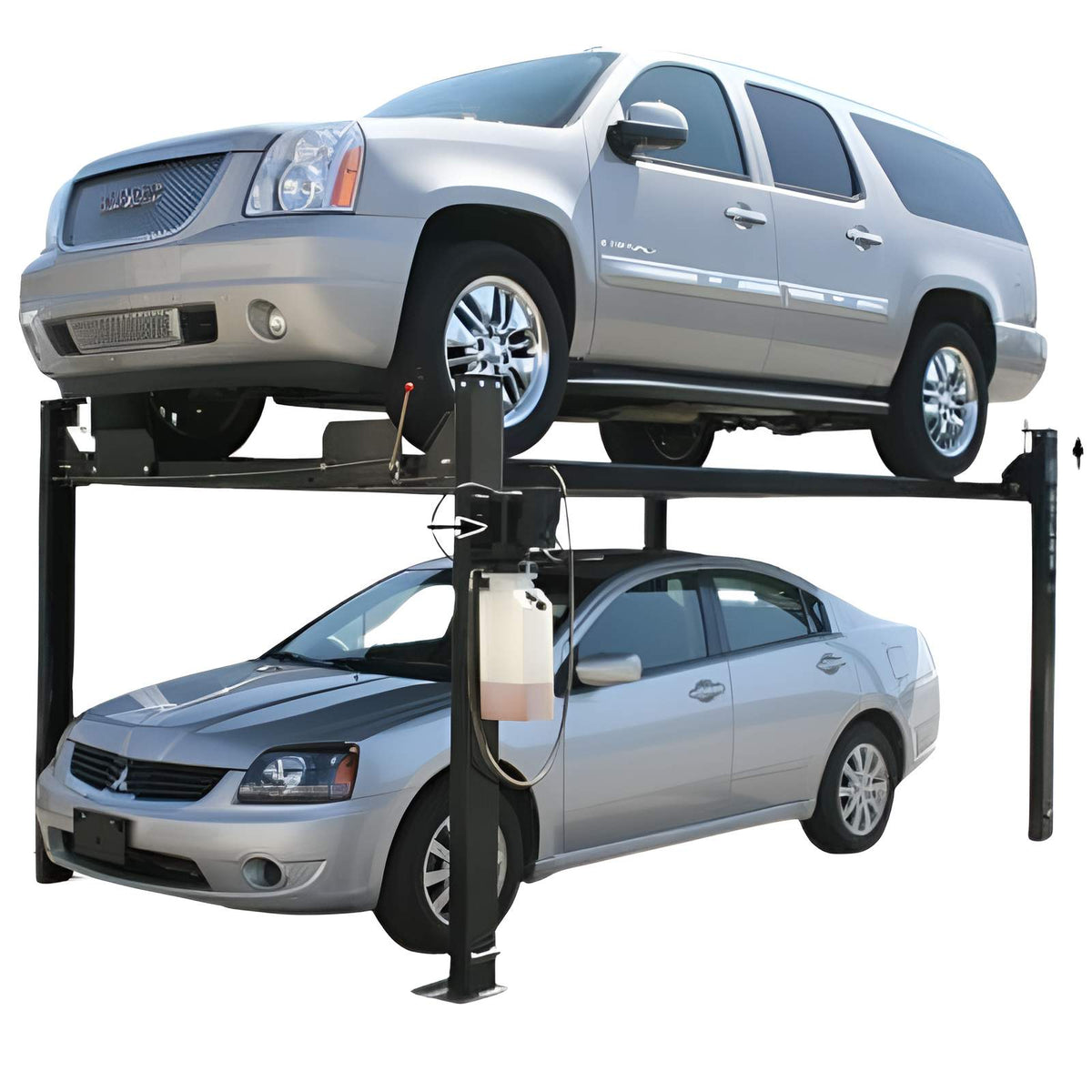 Atlas Garage PRO8000 4 Post Lift + (2) ProJack35 Sliding Jack Combo with Manual