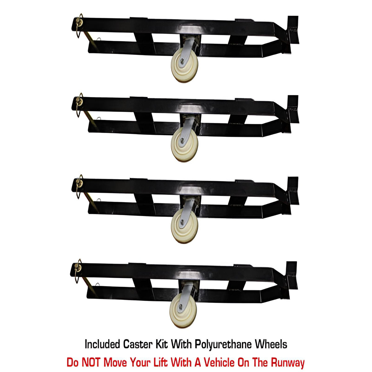 Atlas PRO8000EXT-L 4 Post Lift + (2) RJ35 Sliding Jacks Combo Caster kit included