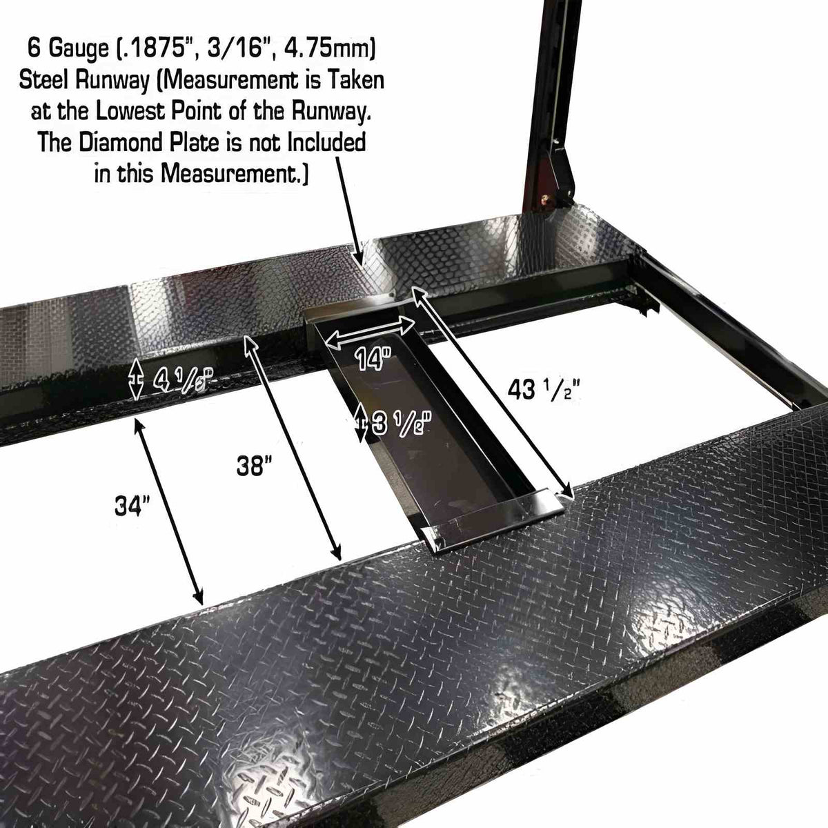 Atlas Garage Pro 8000EXT L 8,000lb 4 Post Vehicle Storage Lift - Extra Tall & Long