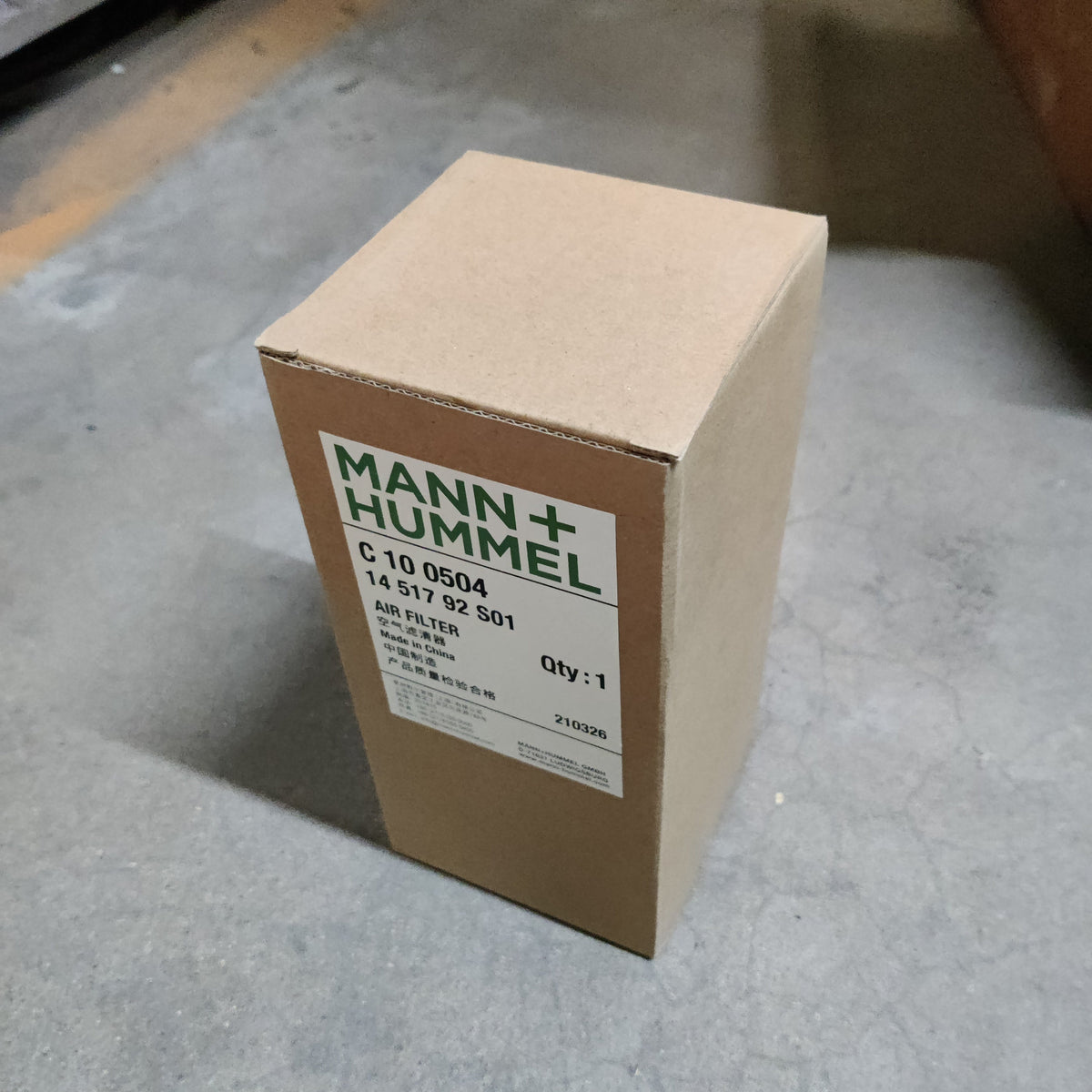 MANN+HUMMEL Main Filter Element – Outer Filter (Individually Packaged)