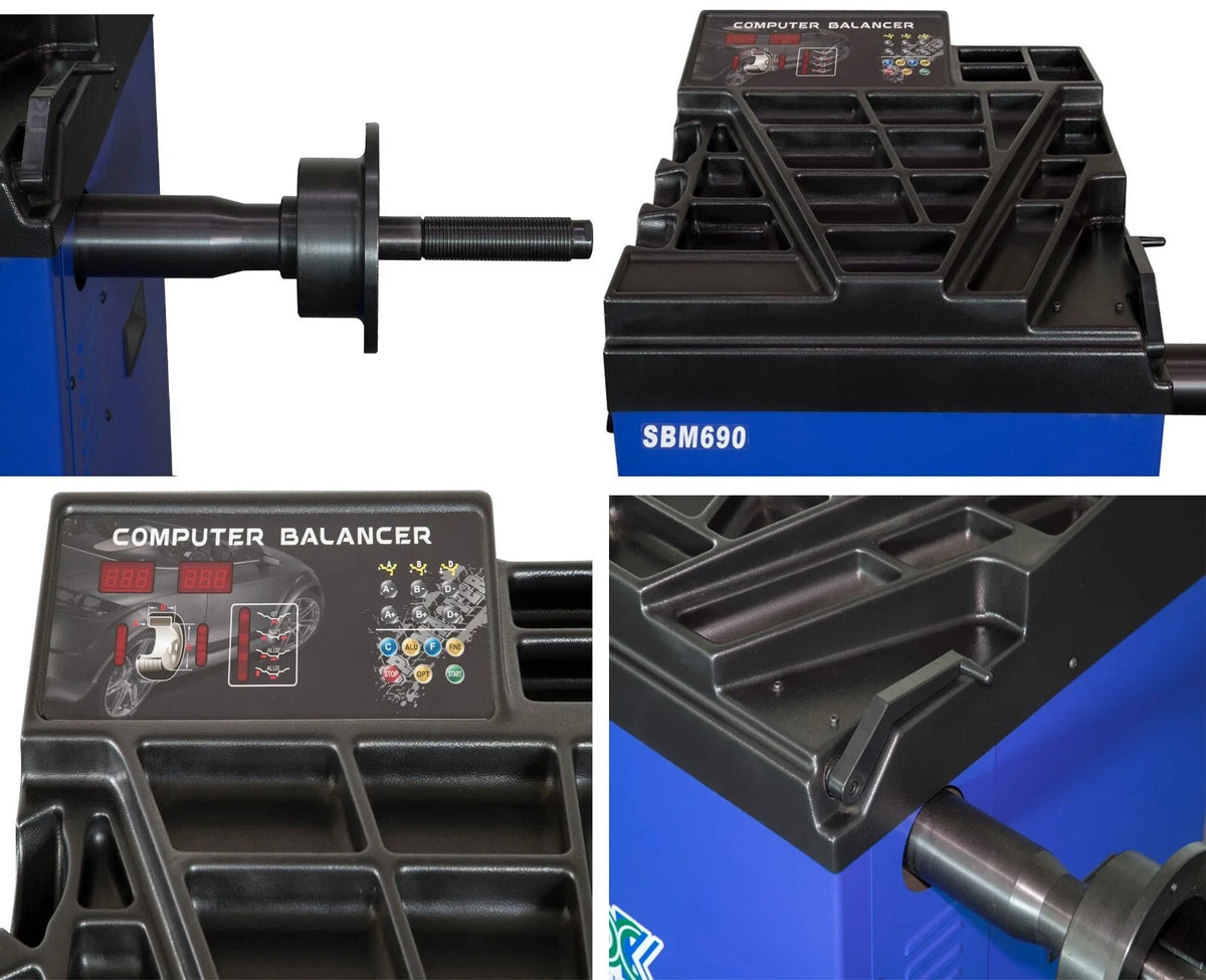 XK 988 690 Tire Changer Wheel balancer Machine Combo Rim Clamp 24" Repair Tool