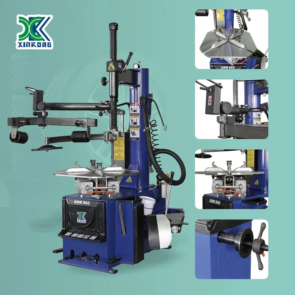 XK 960 690 Automatic Tire Changer Wheel Balancer Machine Combo Tire Repair Tool