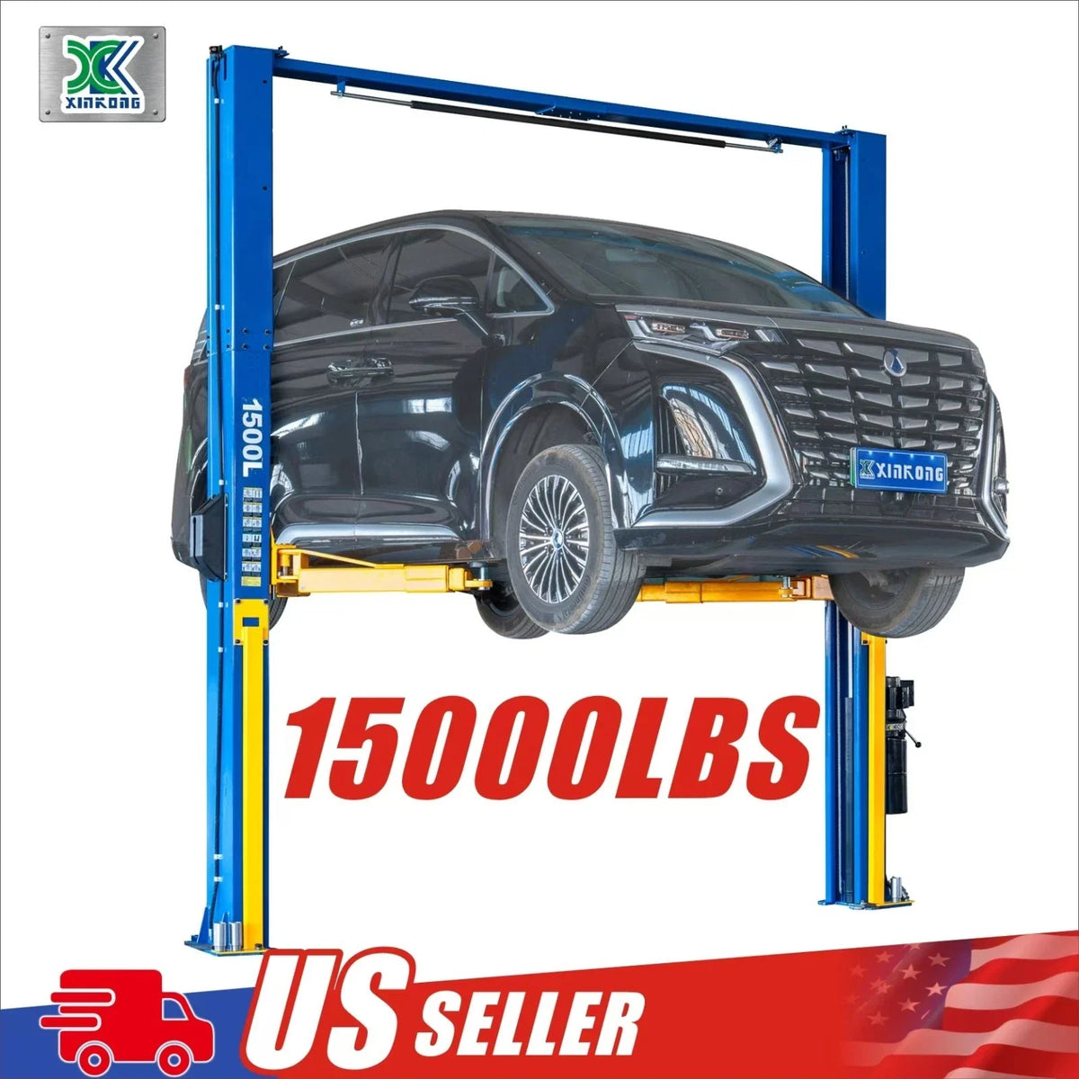 XK 2 Post Car Lift 1500L Auto Truck Hoist 15000 lb Heavy Duty Overhead 220V