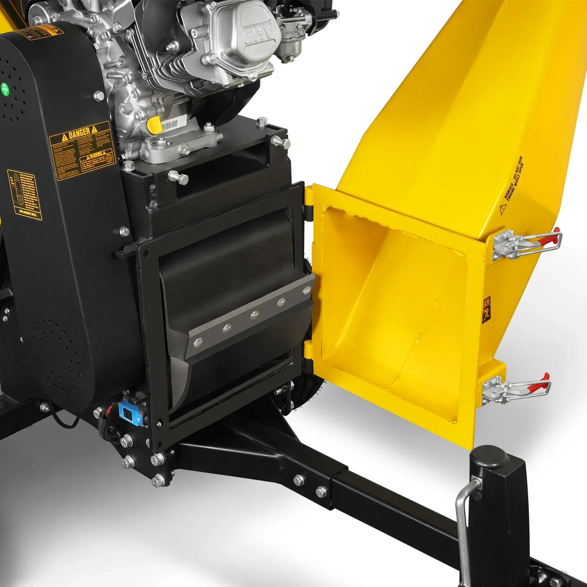 6 inch E-start ZONSEN 459cc 15hp Gasoline Engine Powered Drum Wood Chipper, P4206