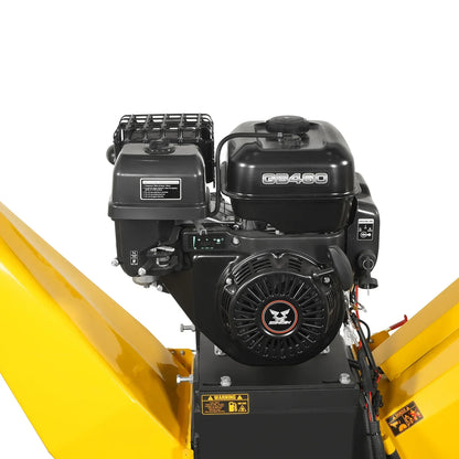 6 inch E-start ZONSEN 459cc 15hp Gasoline Engine Powered Drum Wood Chipper, P4206