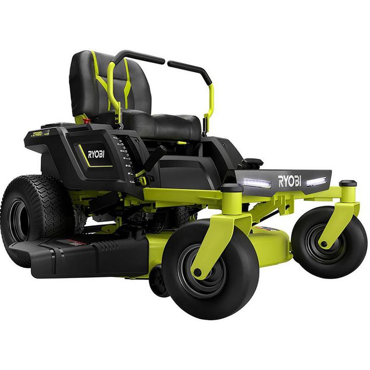 RYOBI 42 in. 75 Ah Battery Electric Riding Zero Turn Mower and Bagging Kit
