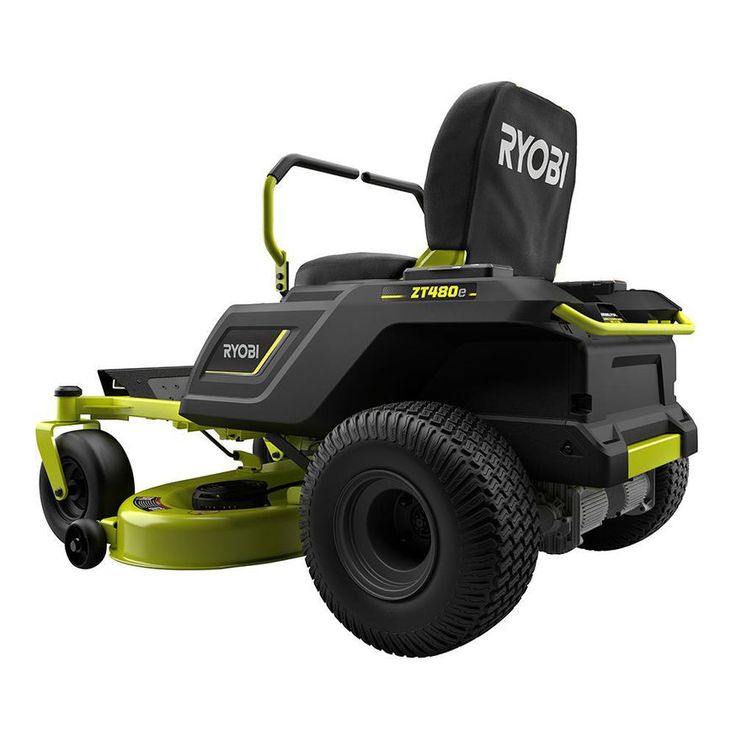 RYOBI 42 in. 75 Ah Battery Electric Riding Zero Turn Mower and Bagging Kit