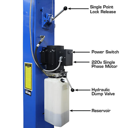 Atlas PRO 9D 9,000 lb Overhead 2-Post Lift