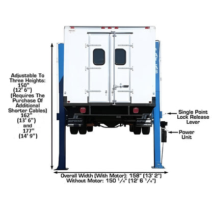 Atlas PV15PX 15,000lb Overhead 2 Post Lift