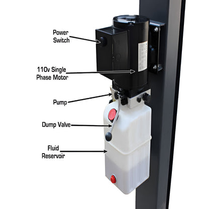 Atlas 408 SL 8,000lb 4 Post Vehicle Storage Lift - Super Deluxe