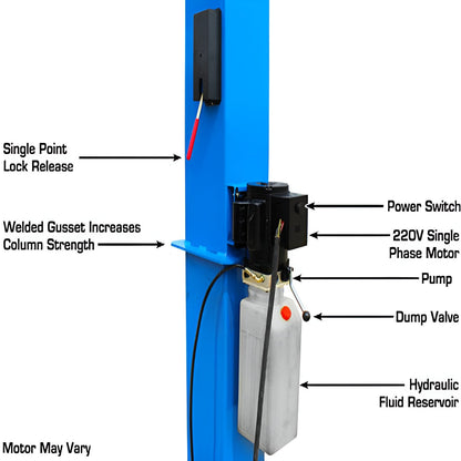 Atlas BP10000 10,000 lb 2 Post Lift - Low Ceiling