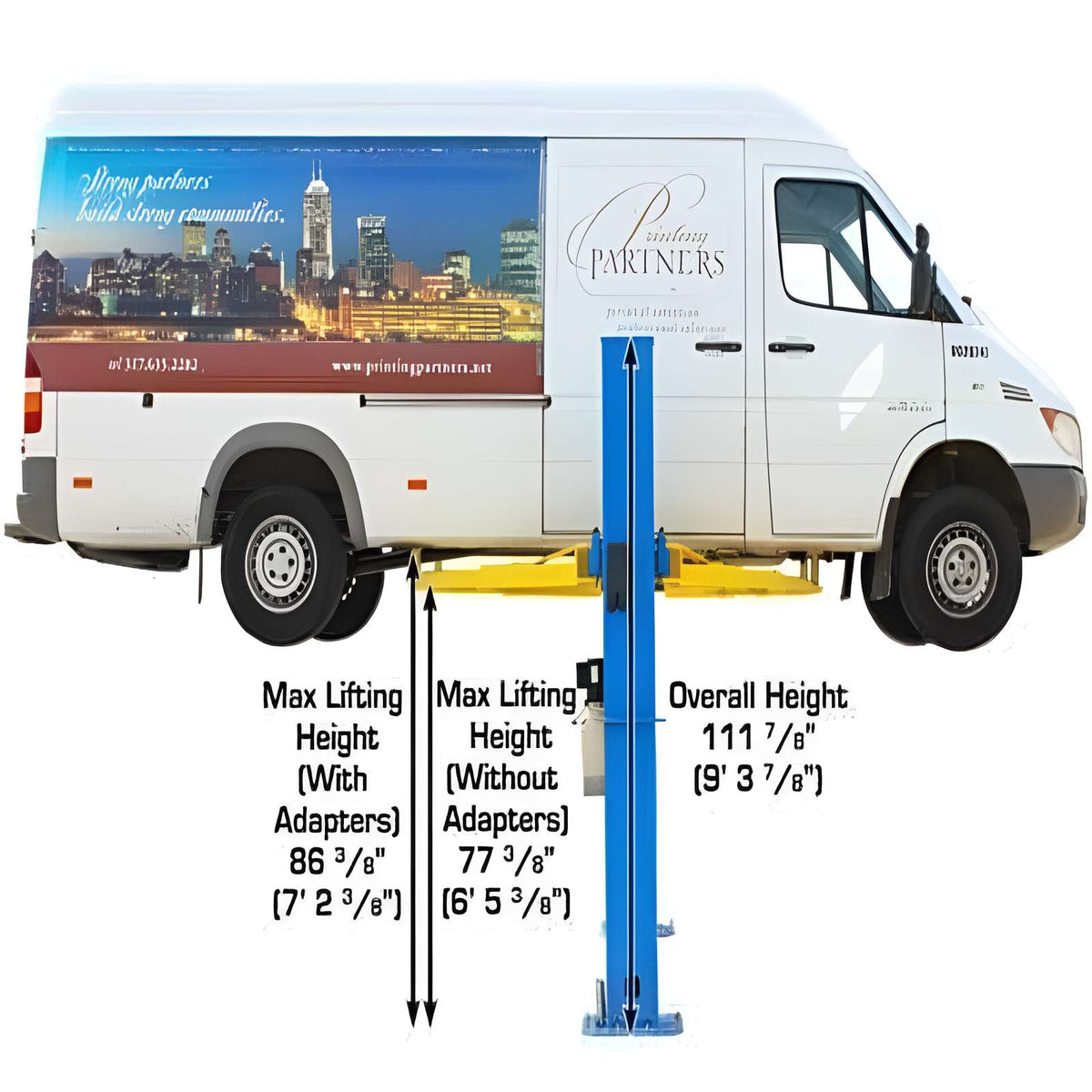 Atlas BP10000 10,000 lb 2 Post Lift - Low Ceiling