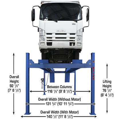 Atlas PVL14, 14,000 lb 4 Post Lift - ALI Certified