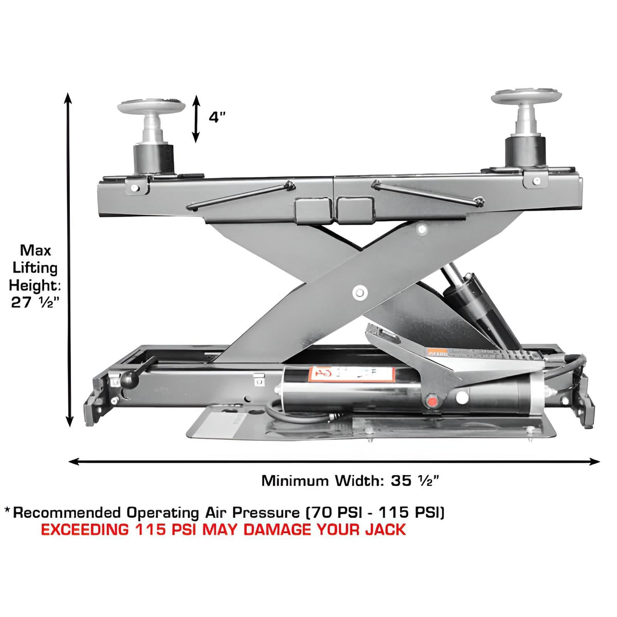 Atlas Platinum PVL14OF-EXT + (2) RJ7000 Rolling Jack ALI Certified Combo