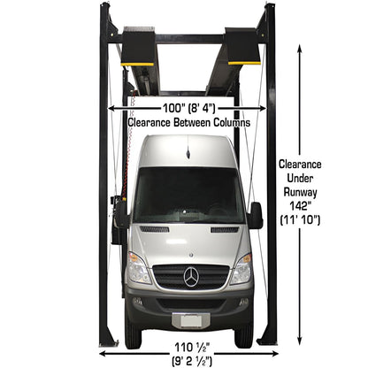 Atlas PRO7000ST, 7,000 lb 4 Post Lift - Extra Tall