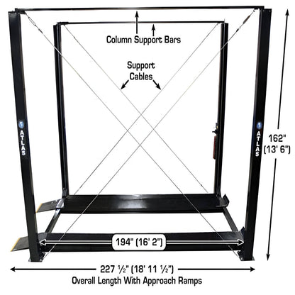 Atlas PRO7000ST, 7,000 lb 4 Post Lift - Extra Tall