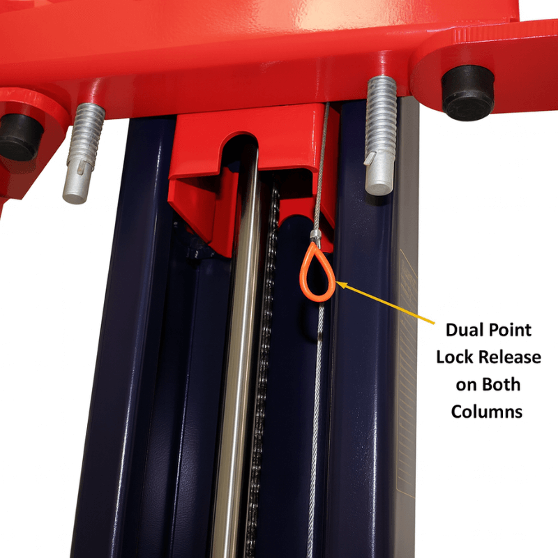 Eagle EAG-9F 9,000 Lbs 2-Post Lift – Floor Plate Asymmetric Arms