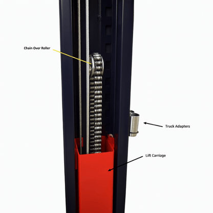 Eagle EAG-9F 9,000 Lbs 2-Post Lift – Floor Plate Asymmetric Arms