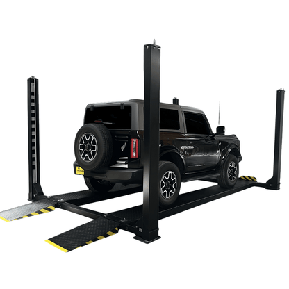 Tuxedo FP8K-DX-XLT 8,000 lb 4-Post Storage Lift – Extra Long & Extra Tall | Fits Trucks, SUVs & Full-Size Cars