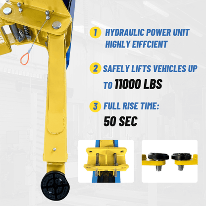 Katool AK-M115S 11000 lbs Heavy Duty Two Post Lift