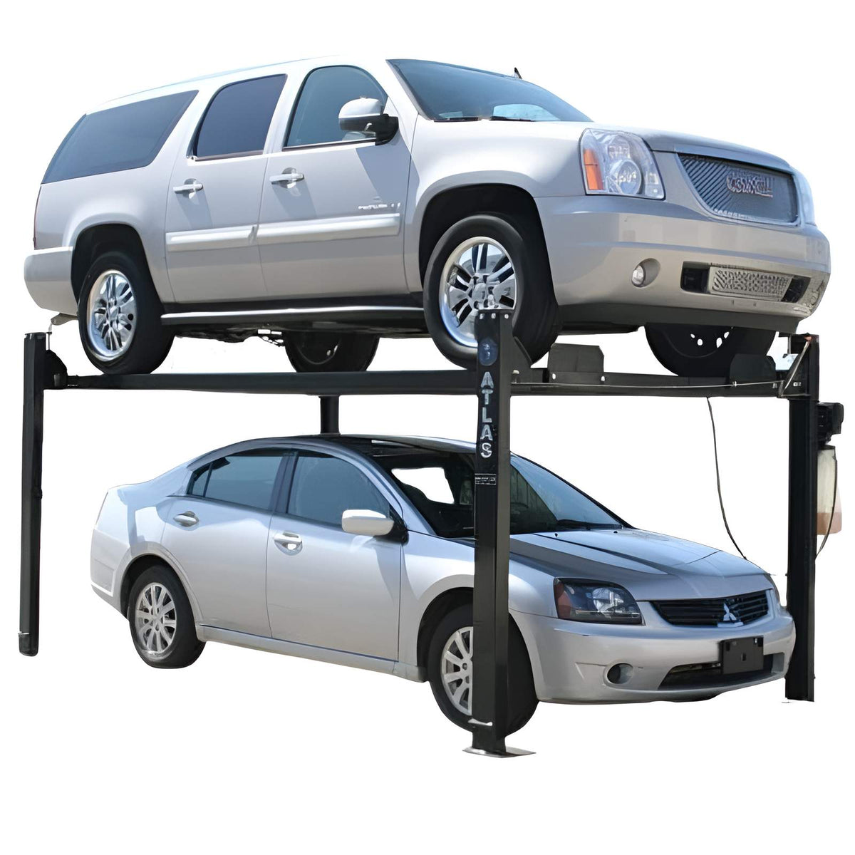 Atlas Garage PRO8000 4 Post Lift + (2) ProJack35 Sliding Jack Combo with Manual