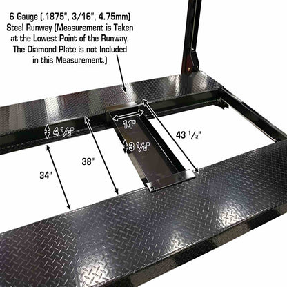 Atlas Garage Pro 8000EXT L 8,000lb 4 Post Vehicle Storage Lift - Extra Tall & Long