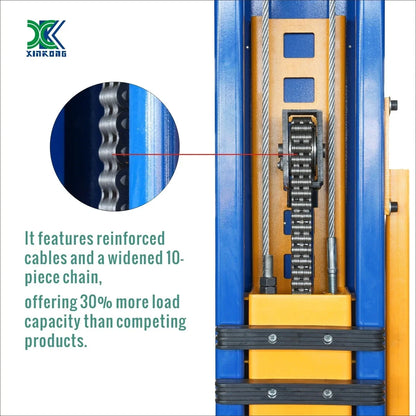 XK 1300 Two Post Auto Car Lift Heavy Duty 13,000lb Capacity Floor Plate 220V