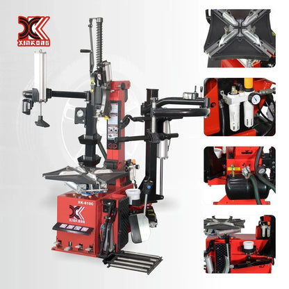 XK 610C Tire Changer Wheel Changer Single Machine Rim Clamp 14-26" Repair Tool
