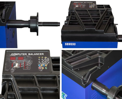 XK 988 690 Tire Changer Wheel balancer Machine Combo Rim Clamp 24" Repair Tool