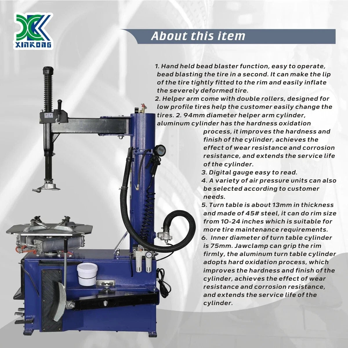 XK 960 690 Automatic Tire Changer Wheel Balancer Machine Combo Tire Repair Tool