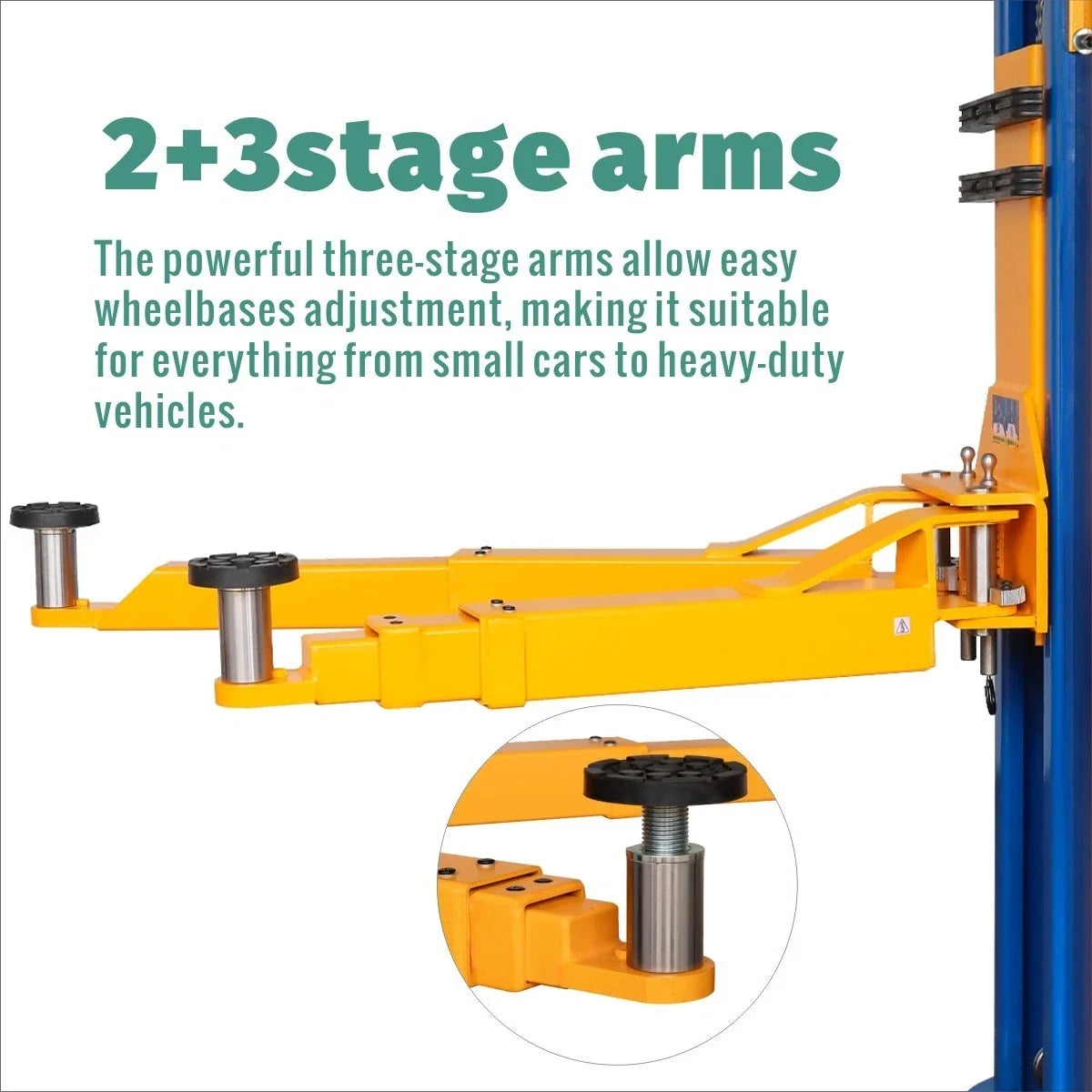 XK 1150 2 Post Lift 11500 LB 3 Stage Front Arms Car Lift Truck Auto Hoist 220V