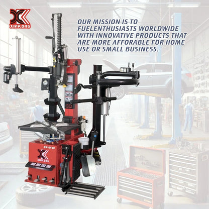 XK 610C Tire Changer Wheel Changer Single Machine Rim Clamp 14-26" Repair Tool